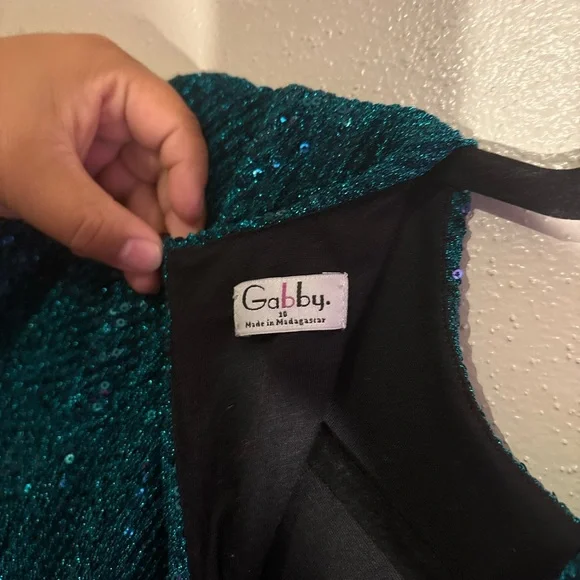 Sparkling Kids Teal Dress